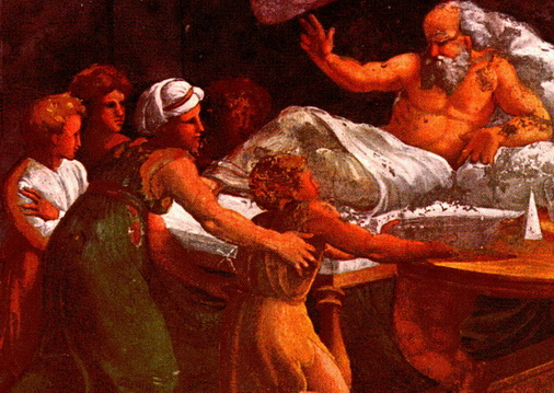 Bible Story of Isaac Blesses Jacob