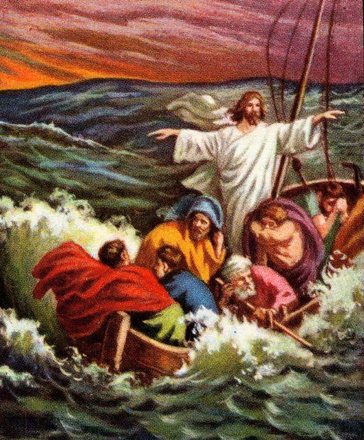 Jesus Calming the Sea Mark 4:37-39